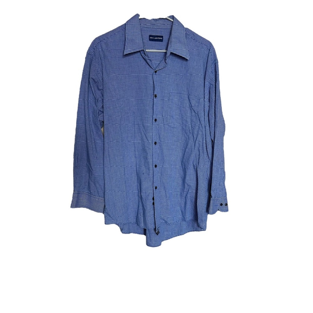 John Ashford Blue Plaid Long Sleeve Button Down Shirt 17